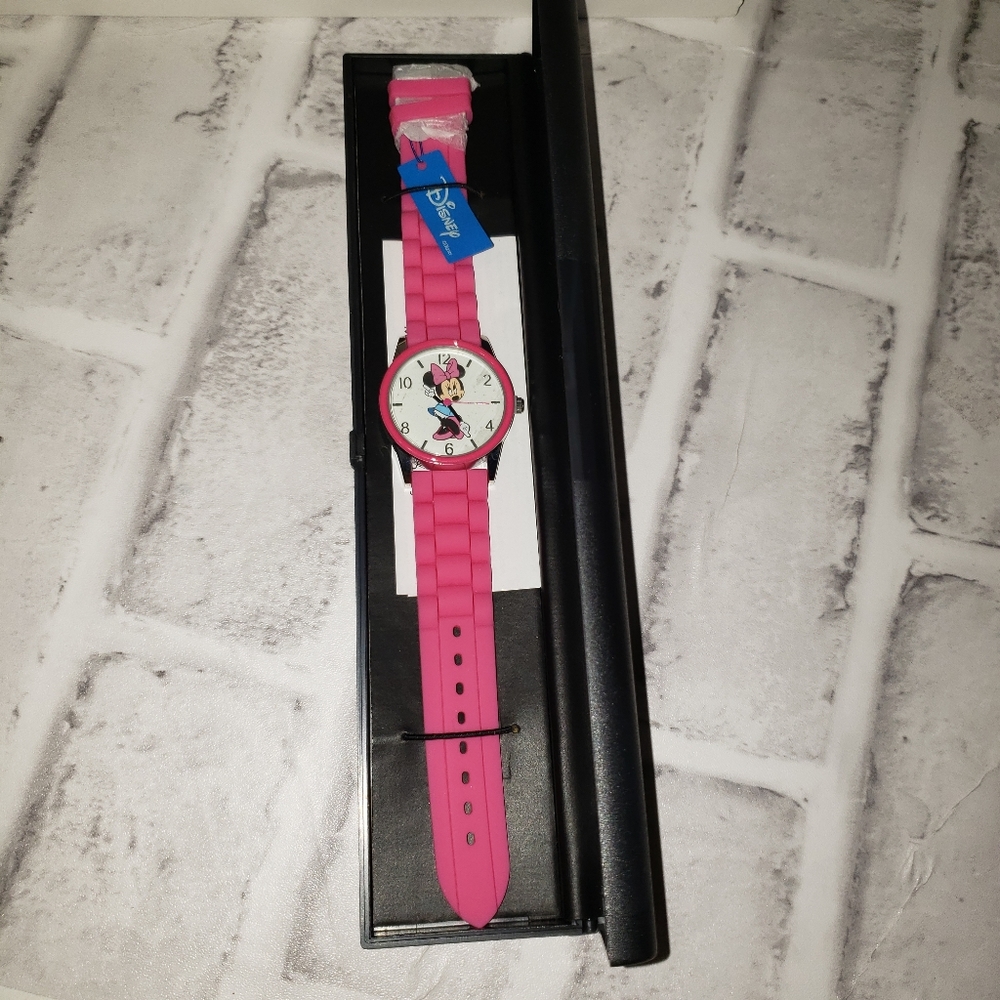 Disney Minnie Mouse Silicone Band Watch New
